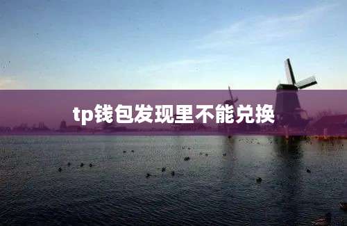 tp钱包发现里不能兑换