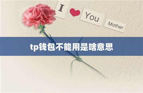 tp钱包不能用是啥意思