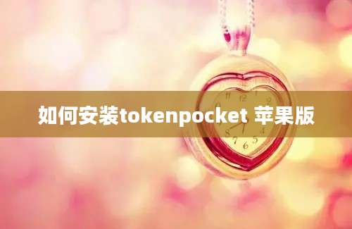 如何安装tokenpocket 苹果版