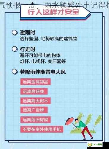 日本天气预报一周，雨水频繁外出记得携带雨具