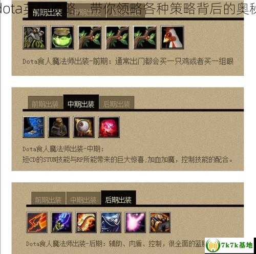 dota英雄攻略，带你领略各种策略背后的奥秘