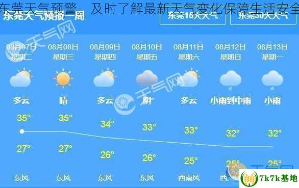 东莞天气预警，及时了解最新天气变化保障生活安全