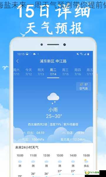 精准揭秘，海盐未来一周天气预测带你提前做好出行准备