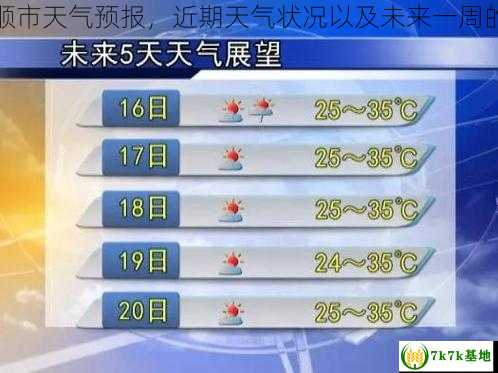 贵州省安顺市天气预报，近期天气状况以及未来一周的天气趋势