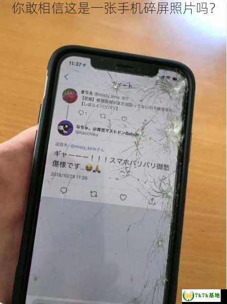 你敢相信这是一张手机碎屏照片吗？