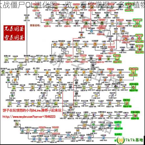 植物大战僵尸OL进化图一览，看你掌握了多少植物战术！