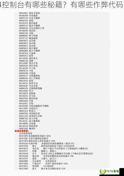 辐射4控制台有哪些秘籍？有哪些作弊代码可用？