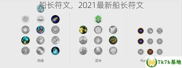 船长符文，2021最新船长符文