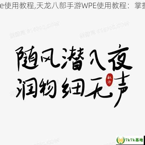 天龙八部sf wpe使用教程,天龙八部手游WPE使用教程：掌握游戏封包技巧