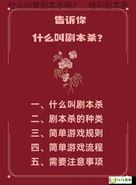 什么叫做剧本杀啊？，啥叫剧本杀