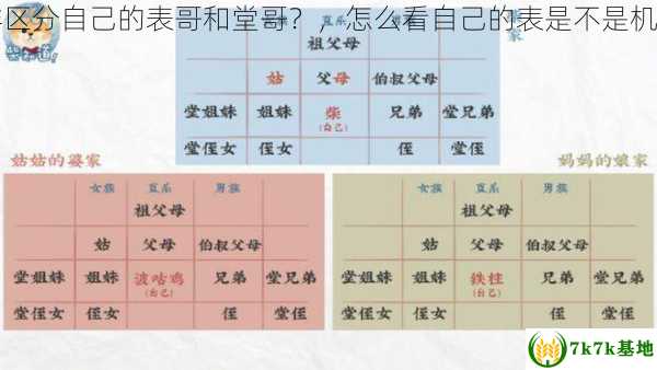 怎样区分自己的表哥和堂哥？，怎么看自己的表是不是机械的