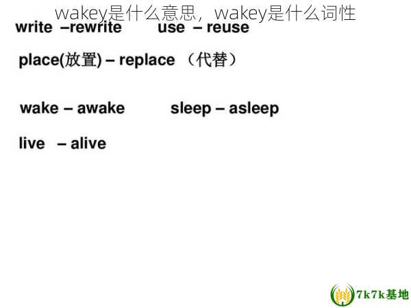 wakey是什么意思，wakey是什么词性