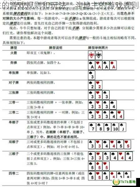 斗地主的游戏规则和玩法，斗地主的游戏规则和逻辑