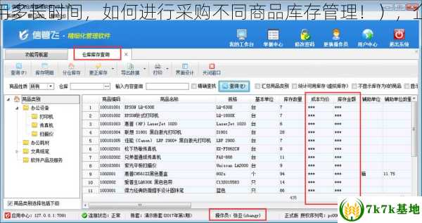 企道S5进销存软件可以试用多长时间，如何进行采购不同商品库存管理！），企友3e库存版出入库怎么用